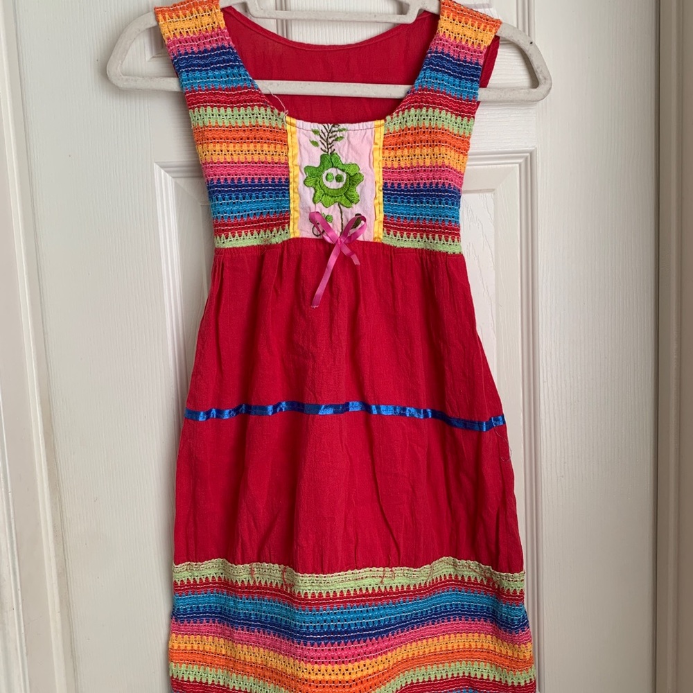Authentic Embroidered Mexican Dress
